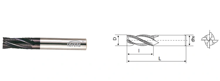 CNC Milling Cutter Solid Carbide Rough End Mill Cutting Tools for Aluminum