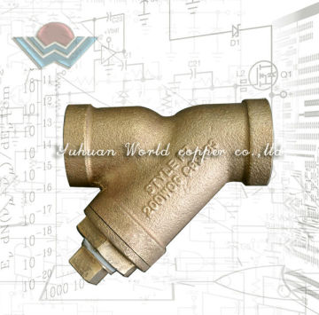 Lead-Free Internationally Manufactured Cast Bronze Wye Type Strainer