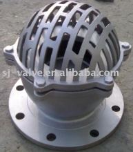 ss flange foot valve