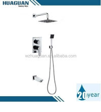 Modern concealed shower faucet
