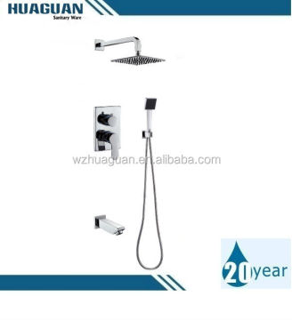 Modern concealed shower faucet