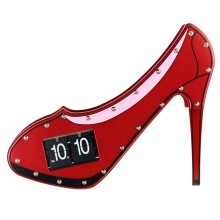 High heel Shose Shape Flip Wall Clock Special Gifts Hot New Products for 2015