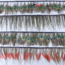 Custom Peacock Feather Fans and Trims: Perfect for Carnival Parties, Weddings, and Costumes