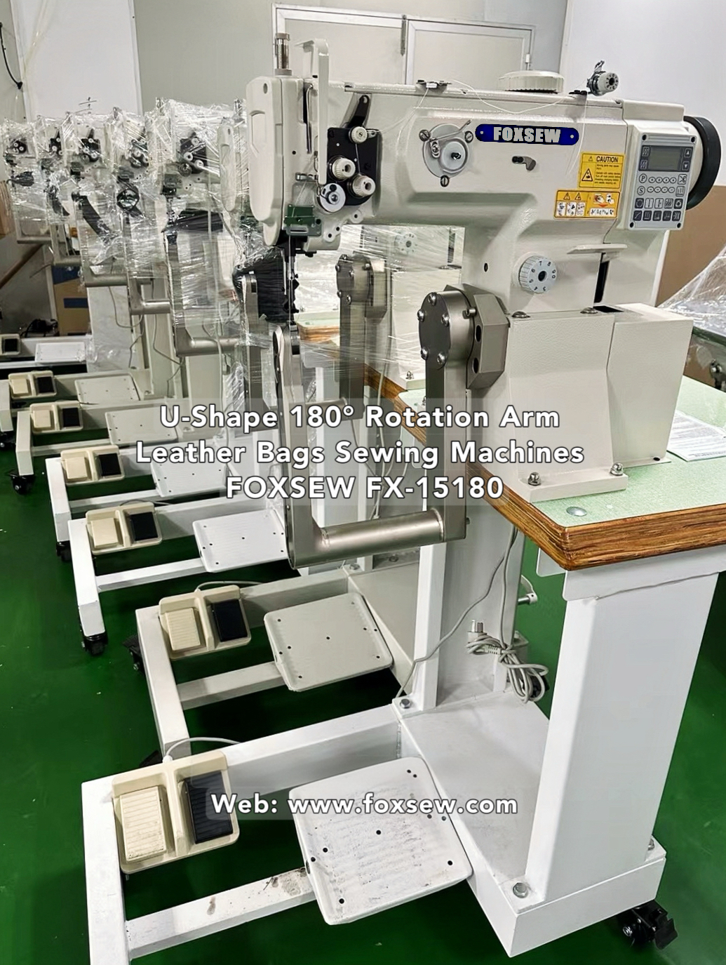 U-Shape Rotation Arm Handbag Sewing Machine FOXSEW FX-15180 -3