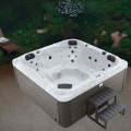66 X 36 Alcove Bathtub Temperature Outdoor Spa Bathtub Solid Surface Hot Tub