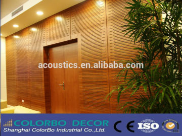 Perforated Wooden timber Acoustic Panel wooden grooved Timber acoustic panel
