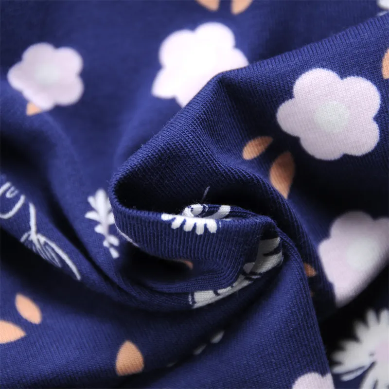 ผ้าคอตตอนคอมผสมสแปนเด็กซ์ ผ้าพิมพ์ลายดิจิตอล Siro Jersey ขนาดกะทัดรัด