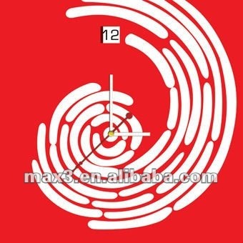 Japan design Hokage white Fox desk clock for study room red Flames table clock