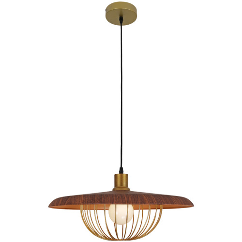 LEDER Drop houten hanglampen