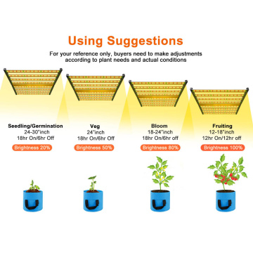 Spectrum completo Hydroponic 800W LED Grow Light