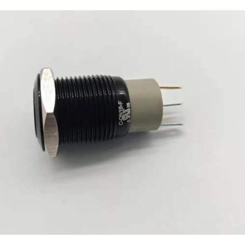 Металлический кнопочный переключатель со светодиодной подсветкой, UL IP67, 16 мм