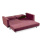 Loveseat de tecido roxo Futon Sofa cum cama