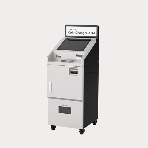 Stand-alone Self Service Terminal voor bankbiljet naar Coin Exchange met UL 291 Safe and Coin Dispenser