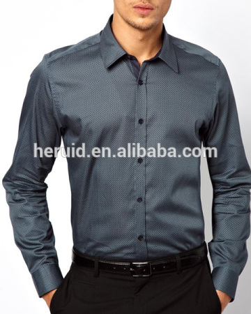 Nice design wholesale men office long sleeve shirt