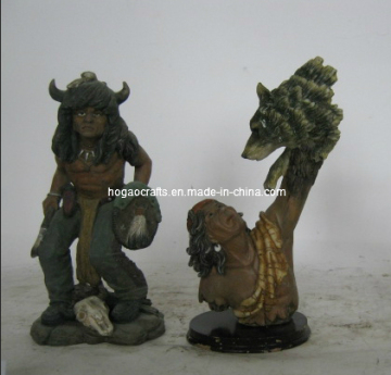 Polyresin Resin Indians Hero Figurine Statue
