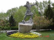 famous sculptures garden Arash the Archer for saudi arabia