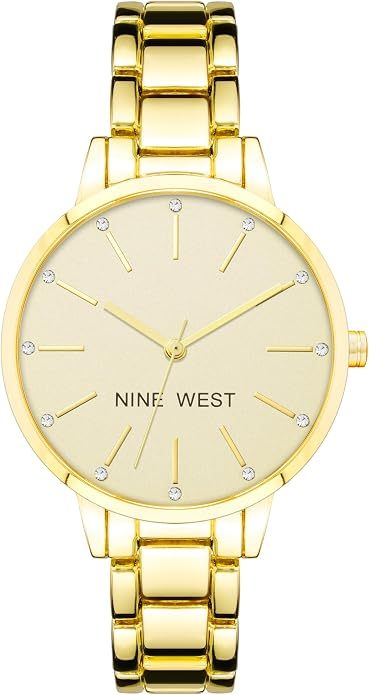 Elegant Women's Crystal Accent Watch Bracelet