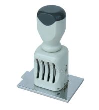 Customised Rectangle 60×40mm, Traditional Metal Die Plate Dater, Stock Stamps, Bank Deposit Stamp