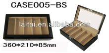 Wooden with black painted sun glasses boxes CASE005-BS