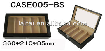 Wooden with black painted sun glasses boxes CASE005-BS