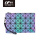 Holographic PU leather geometric purse reflective women geometry luminous envelope handbag