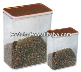 Acrylic Rect Air-tight canister