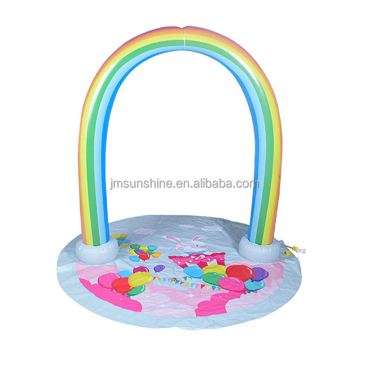 Alibaba gigantische opblaasbare regenboog boog sprinkler watermat