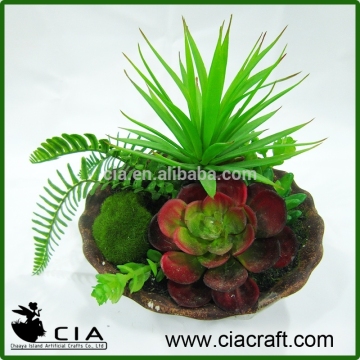 PVC Fake Potted Plants Arrangement Mini Succulent Bonsai for Wholeselling