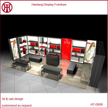 3D Max modern customized mall Clothes kiosk showcase design