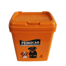 Plastic Pet Food Container with Flip Lid