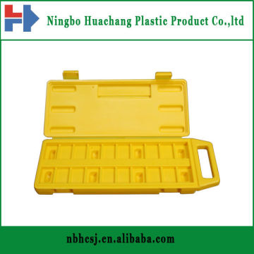 plastic PP toolbox /custom plastic toolbox, mechanical folding portable tool box