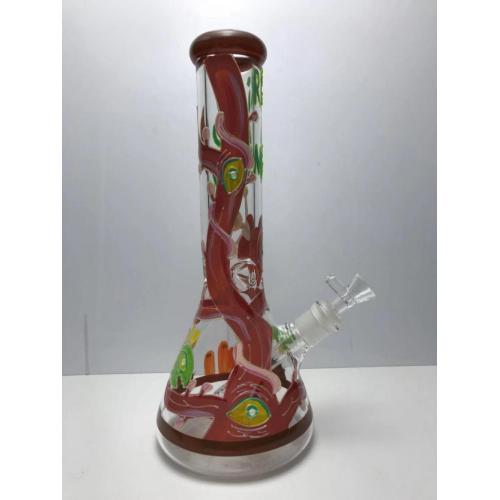 Rick and Morty Luminous Thick Glass Beaker Bongs