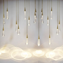 JYLIGHTING Water Drop Crystal Pendant Lights