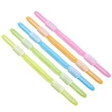 Colorful Plastic Paper Fasteners 80mm 2 Holes Transparent Snap Clip for Office School