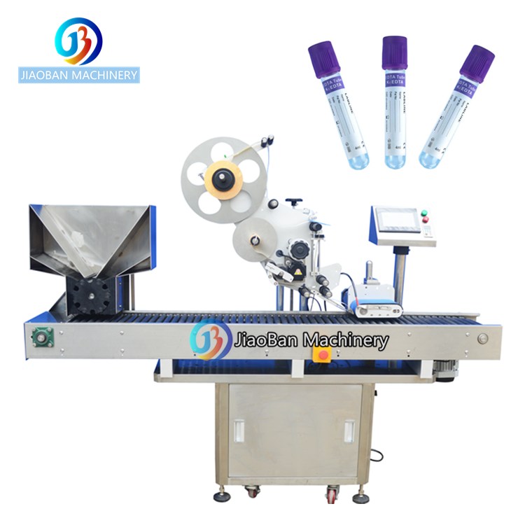 Automatic Medicine Syringe Ampoule Label Applicator Tube Labeling Machine for Paper Test Bottle Tube