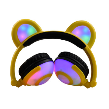 Cartoon Bear Ear Cuffie Cuffie carine Computer portatile