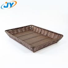 PP rectangular rattan bread basket