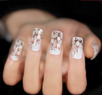 lace nail art designs/nail art stickers/DIY nail sticker
