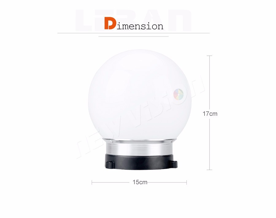 15cm Universal Photography Diffuser Soft Ball Dome Softbox Studio Flash Bowens Mount photographic Photo Studio Accessories