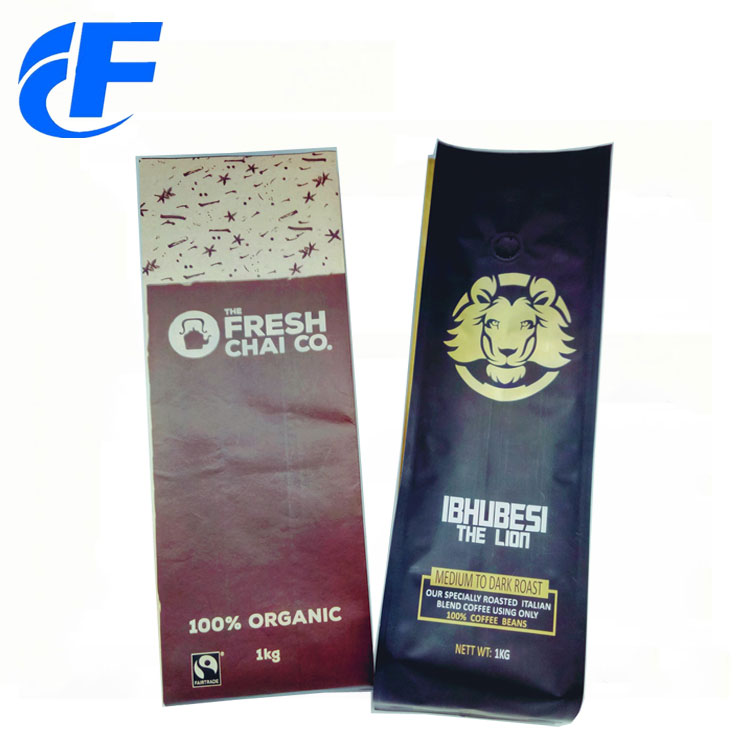 Custom logo printed laminated plastic coffee bag