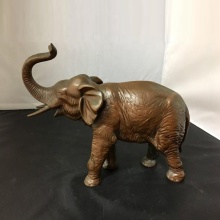 Indoor decorative antique cast copper brass elephant statue