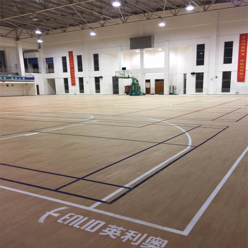 Pisos deportivos de interior de la cancha de baloncesto