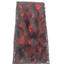 High quality Remnants Pieces Scrap dyed raccoon fur plate