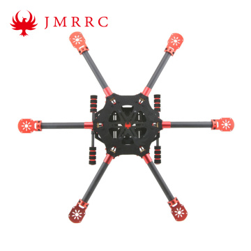 Bingkai Drone Hexa Lipat Serat Karbon HF700mm 3K