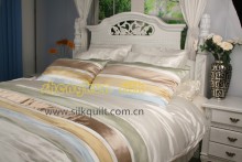 OKEO-TEX100 Certificate filled hand pulled silk/patchwork quilt bedding