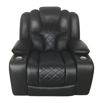 Black electric single sofa