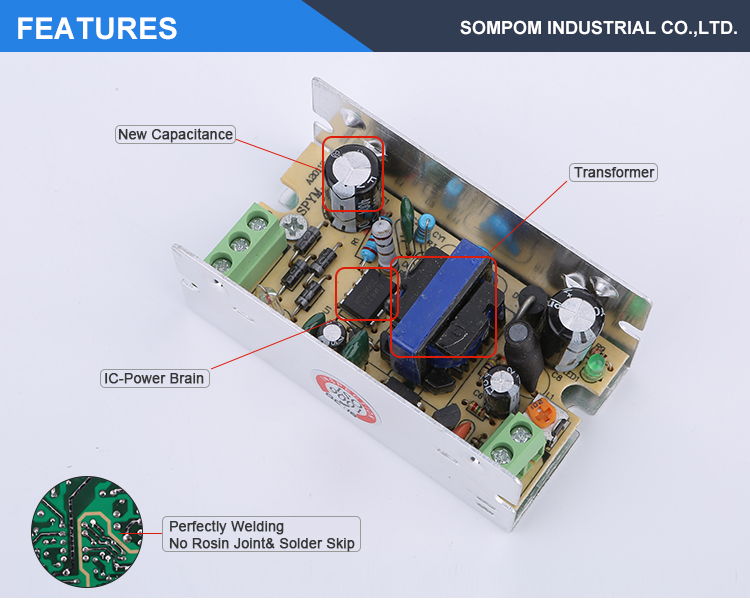 OEM/ODM Manufacturer Smps AC to DC 5V 2A Metal Case 10W LED Power Supply