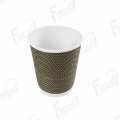 7oz Ripple Wall Cup Printed Disponable Coffee Cup