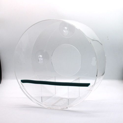 Round Clear Acrylic Bird House with Sucker