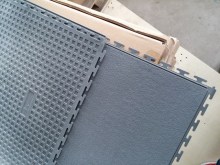 PVC textured visible joint interlocking floor tiles 500